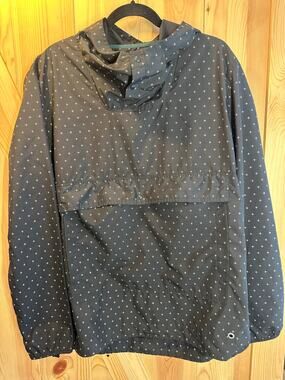Herschel Supply Co. Voyage Anorak Black Cross Print Light Windbreaker - Size M